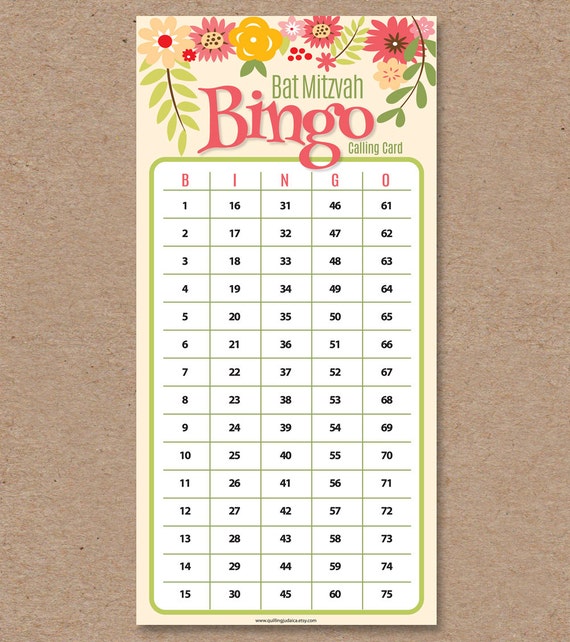 30 Bat Mitzvah Bingo Playing cards - Bingo Making contact with Card - Printable Do-it-yourself - Prompt Down load: Floral Centre Assortment graphic regarding Printable Bingo Calling Cards identify 30 Bat Mitzvah Bingo Playing cards - Bingo Getting in contact with Card - Printable Do it yourself - Quick Obtain: Floral Middle Assortment