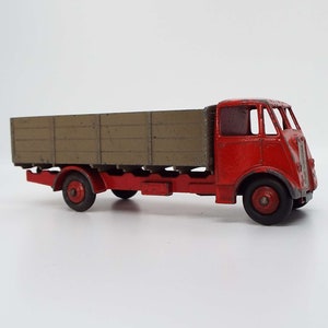 Camión Dinky Supertoys Guy 511 vintage de 4 toneladas, vehículo de empuje y tracción, juguete coleccionable de los años 40 y 50.