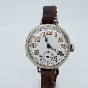 Antique WWI Trench Watch Military Wrist Watch Working Condition Vintage Watch Manual Wide