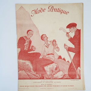 Revista La Mode Pratique Vintage 1931 Revista Francesa de Moda e Estilo de Vida Revistas dos anos 1930