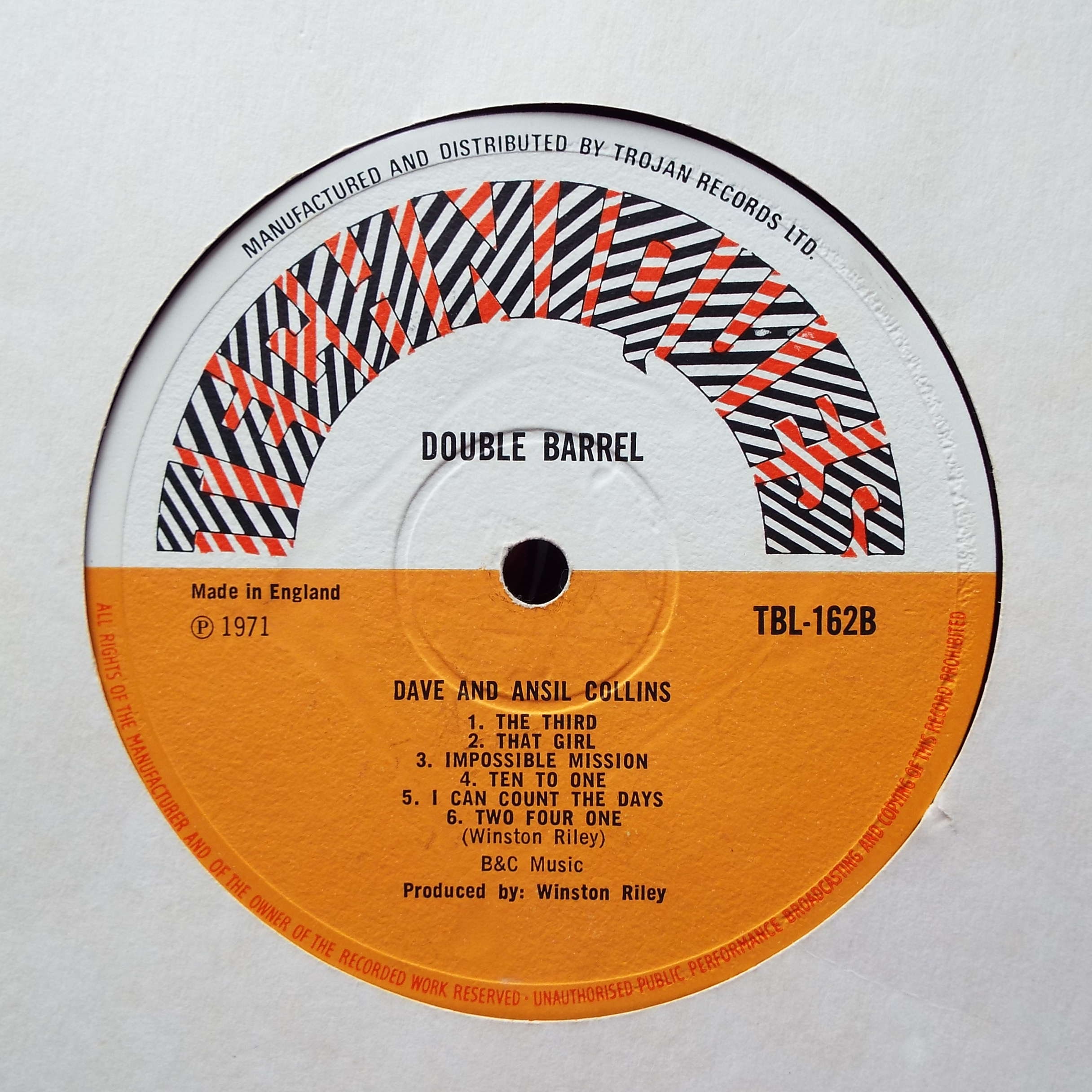 ジャマイカ7” Ansel Collins Iron Coffin none Techniques /00080 7