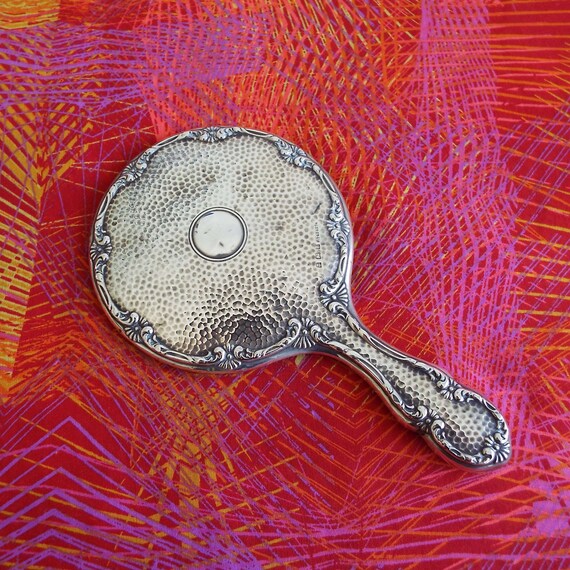 Antique 1906 Birmingham Silver Mirror Boots Pure D