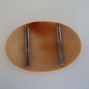 Vintage Art Deco Celluloid Bältesspänne: Egyptisk Revival Cleopatra Orm bild 4