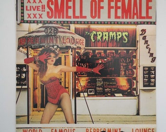Vintage Record 1983 The Cramps Smell Of Female Vinyl Record UK Pressing Punk Psychobilly 12" Single 45rpm