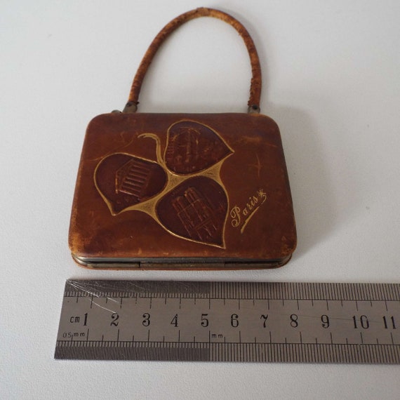 Vintage Leather Small Size Purse Handbag For Youn… - image 9