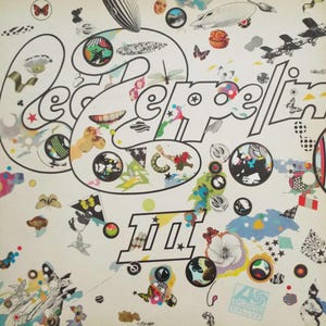 Led Zeppelin - Led Zeppelin III Vinyl Record LP UK Pressing A5/B5 Hard Rock Red/Maroon Labels 1970 Vinyl