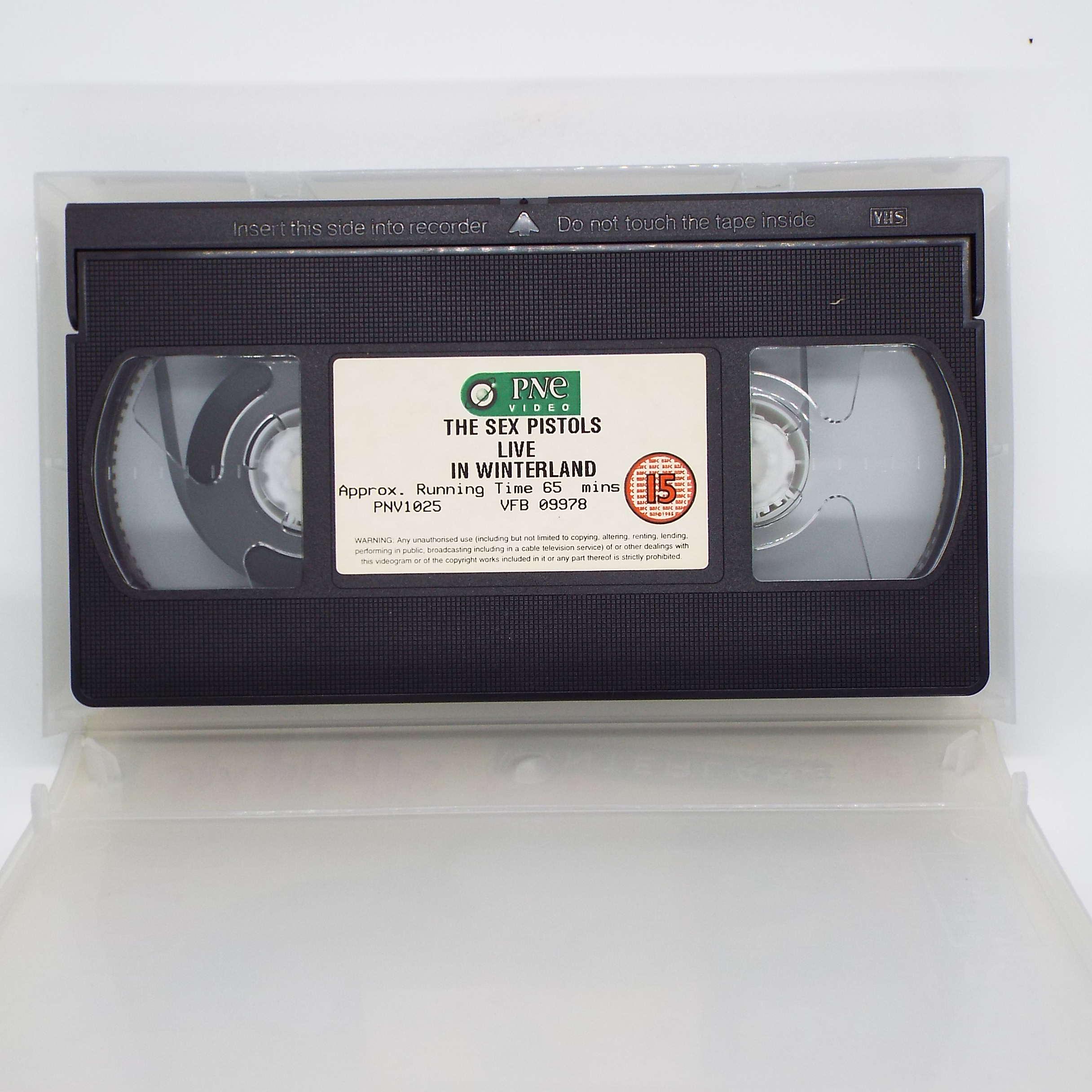 Sex Pistols Live in Winterland VHS Video Cassette 14th Jan 1978
