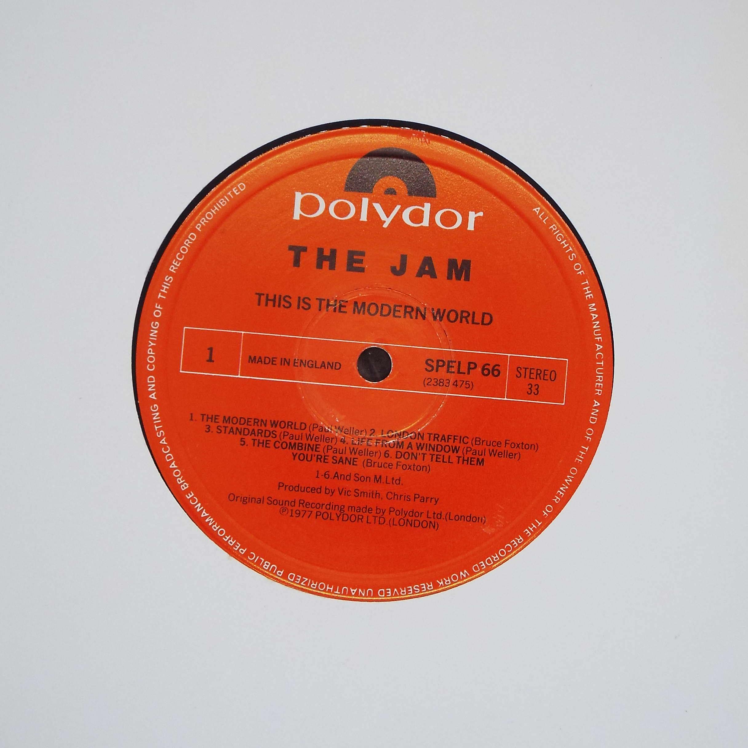 ザ・ジャム - This Is The Modern World ビニールレコード LP、1984年 