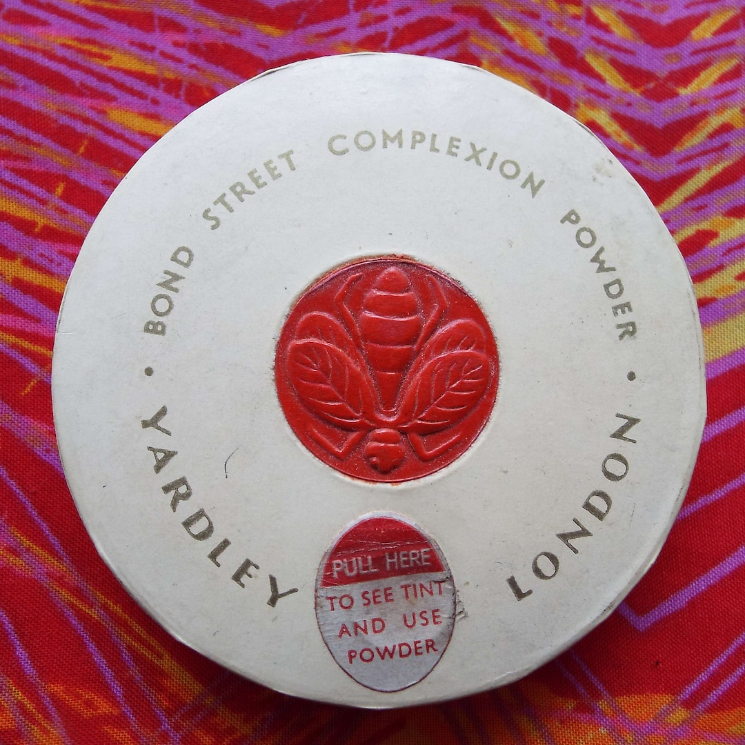 Vintage 1930's Yardley Face Powder Yardley Bee Complexion Powder Wax Seal to Lid Unopened Rare