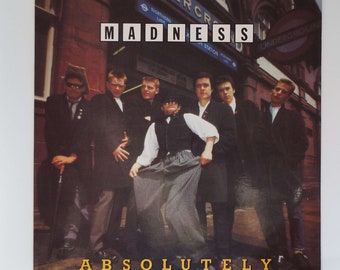 Vintage Vinyl Record 1980 Madness Absolutely LP Album  Ska Pop Rock German Pressing