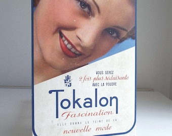 アールデコ調トカロン広告看板：1930年代～40年代の美容室ディスプレイ