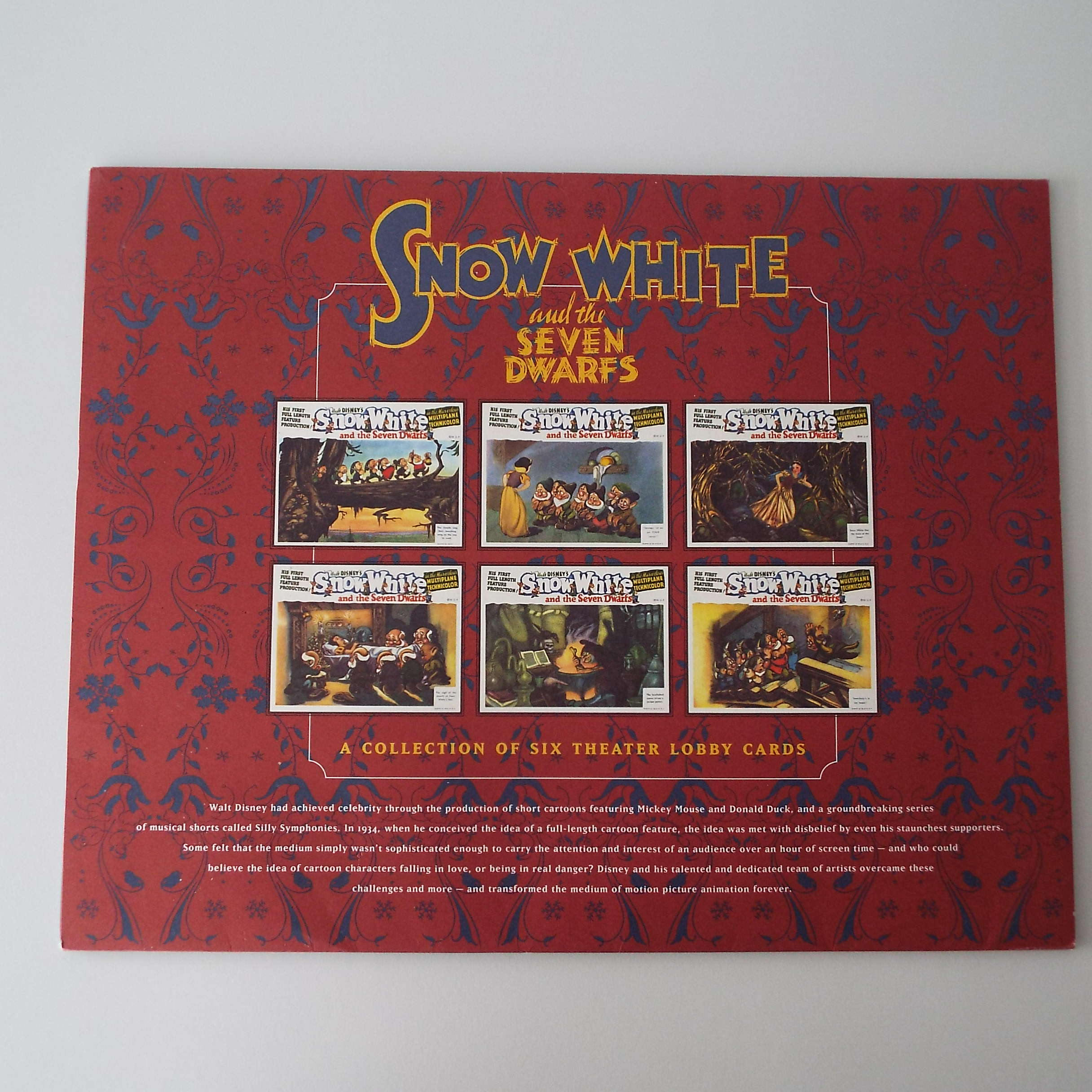1996年ヴィンテージ「白雪姫と七人の小人」ロビーカード 6枚セット