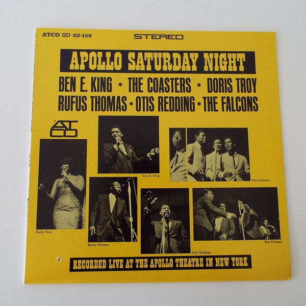 Vintage Apollo samedi soir divers artistes vinyle LP Record canadien appuyant sur R & B Soul Blues Doo Wop