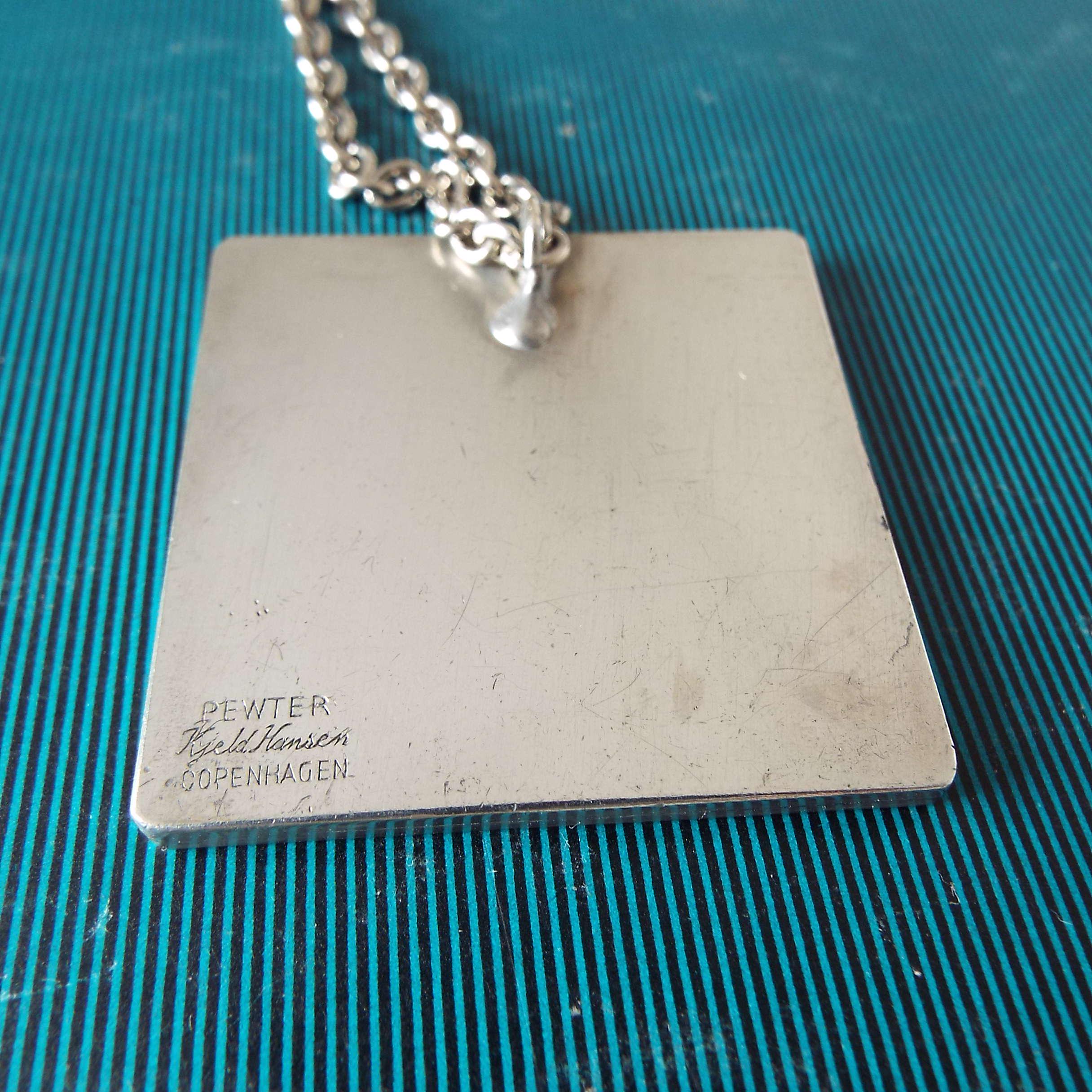 Vintage Kjeld Hansen Pendant Necklace Copenhagen Danish Jewellery 
