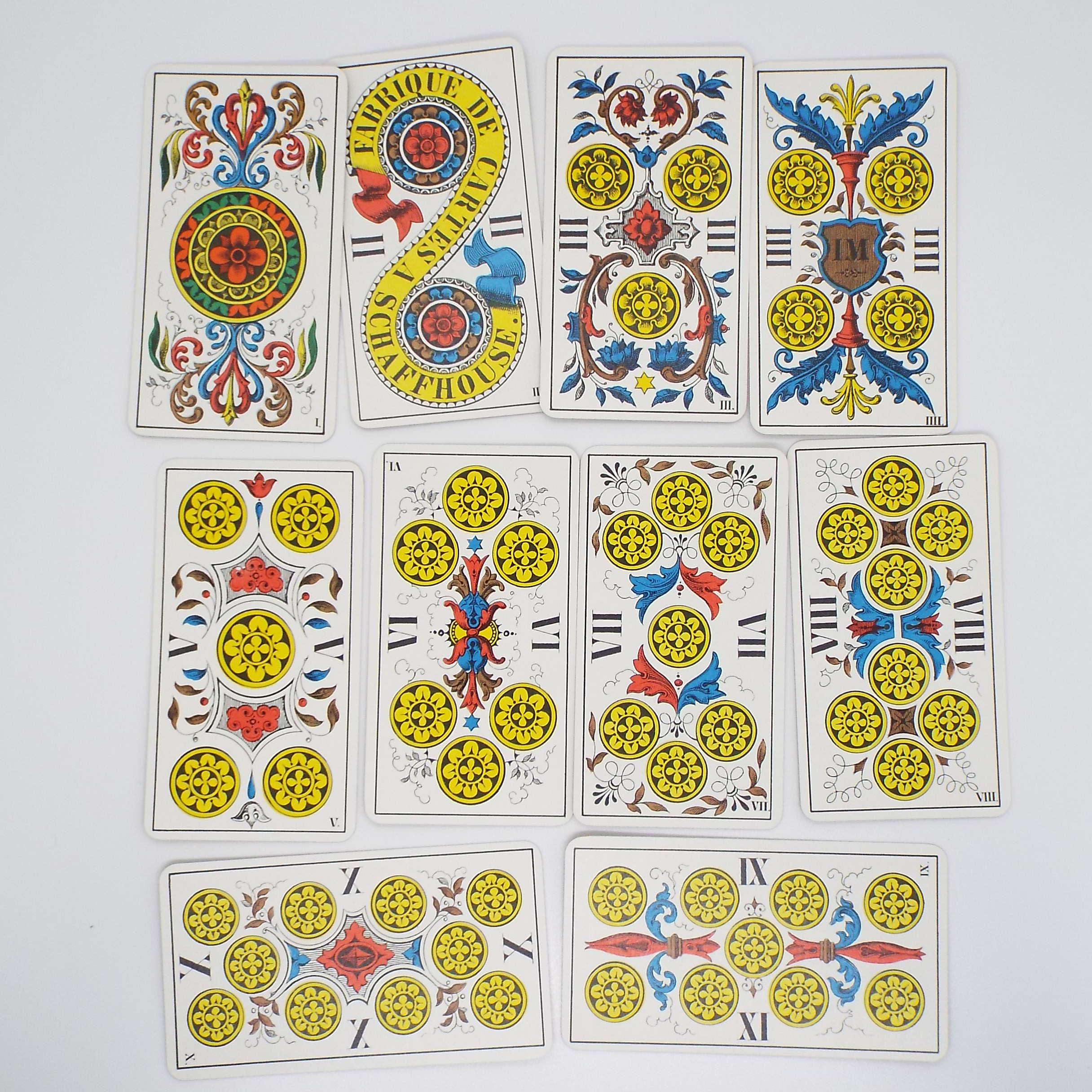 Vintage 1970s Swiss Tarot Cards: A.G. Muller 1JJ Deck With