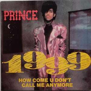 Prince 1999 12&quot; Single 45rpm Vintage Vinyl Record Funk Minneapolis Sound Pop UK Pressing 1983 1980&#39;s Records