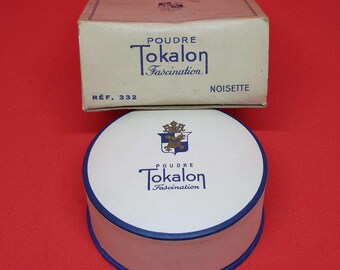Vintage Tokalon Faszination Gesichtspuder Box Ungeöffnet In Originalkarton