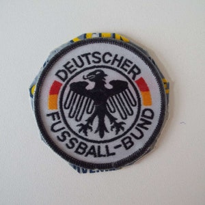 Vintage Deutscher Fussball-Bund Germany National Football Team Badge Soccer Patch Supporters Badge Iron On Sew On Badge Sports Collectables