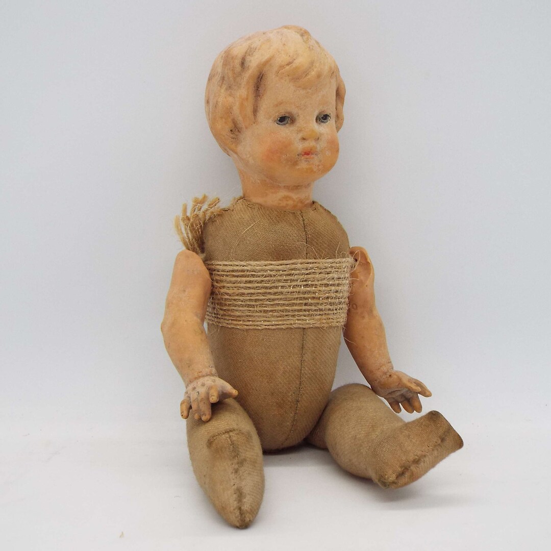Rare Antique Wagner & Zetzsche Hansi Jointed Doll German Doll Art Doll