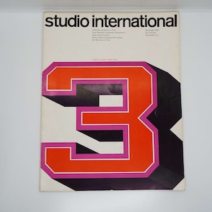 Vintage Magazine November 1965 Studio International Modern Art Sculpture Magazine