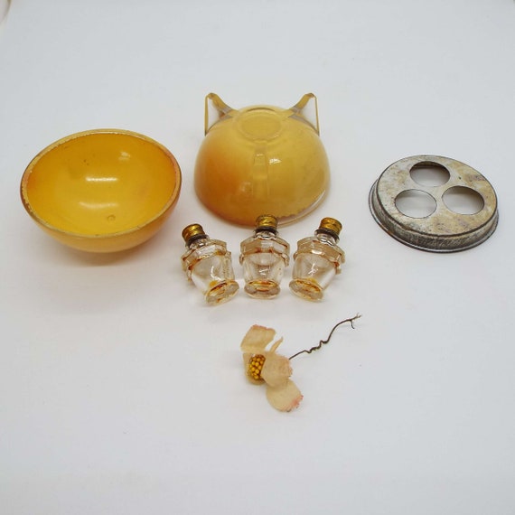 Vintage 1930's Apple Blossom Perfume Set Bouton N… - image 6