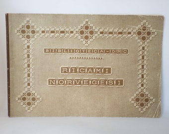 Vintage Hardanger Embroideries 1st Series DMC Library Th. de Dillmont Italian Version Craft Sewing Vintage Textiles