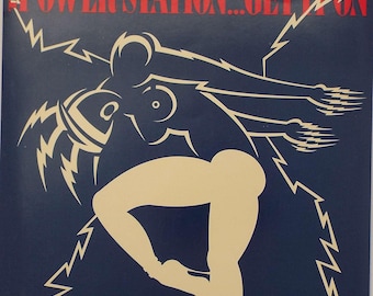 The Power Station Get It On 7 "Single 45 U / min 1985 Vintage Schallplatte Rock New Wave Pop UK Pressing 1980er Jahre Schallplatten Bilderhülle