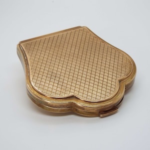 Rare Vintage Olfa Powder Compact French Powder Compact Paris Landmarks Vanity Storage 1940&#39;s Powder Compact