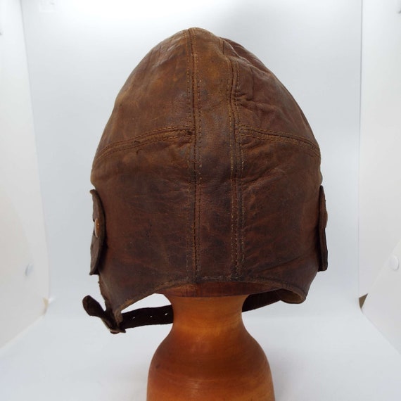 Vintage Leather Helmet Car Racing Helmet Motor Racing… - Gem