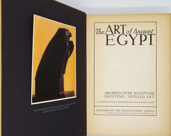 Vintage Book The Art Of Ancient Egypt Architecture Sculpture Painting Art Book