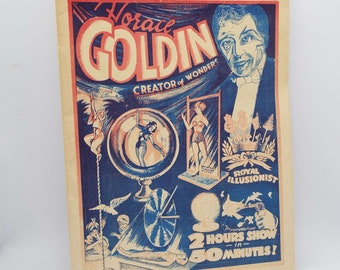 Vintage  Horace Goldin's Secrets Of Magic Magazine Puzzles Tricks Dreams Crystal Gazing 1920's 1930's Magic Magazine