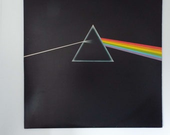 Vintage Vinyl Record Pink Floyd Dark Side Of The Moon LP Album 5th Issue Psychedelic Rock Prog Rock UK Pressing A10/B9