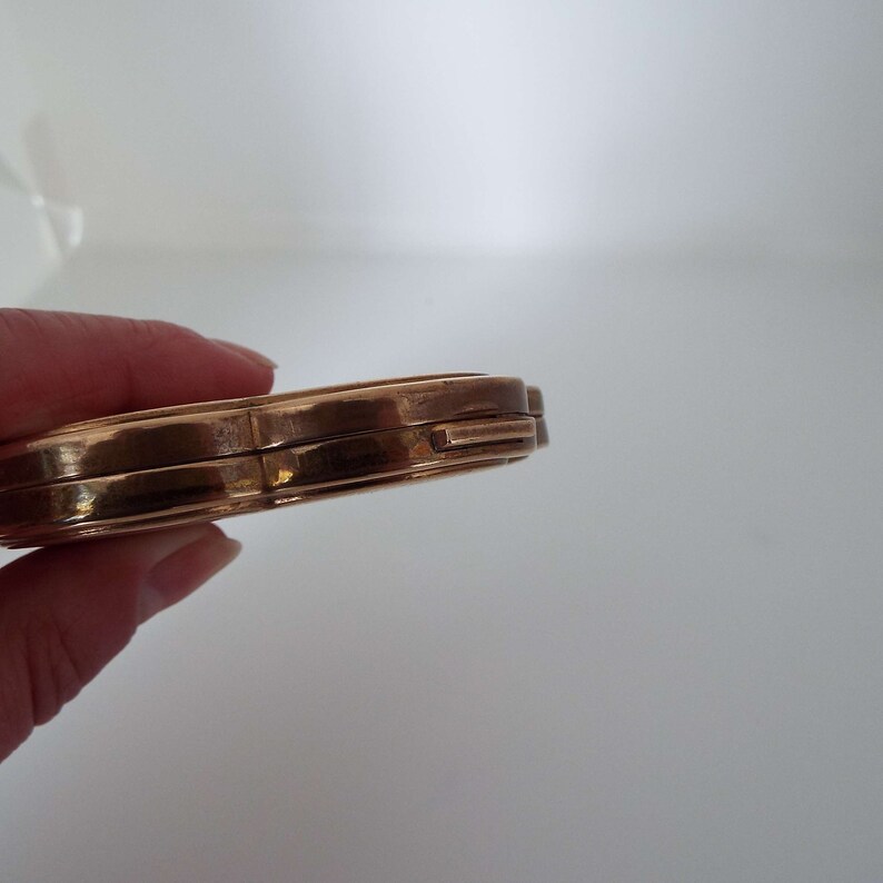 Rare Vintage Olfa Powder Compact French Powder Compact Paris Landmarks ...