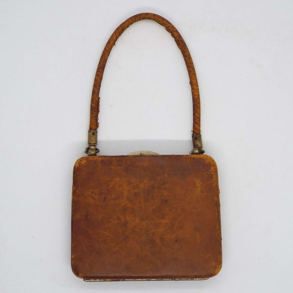 Vintage Leather Small Size Purse Handbag For Youn… - image 4