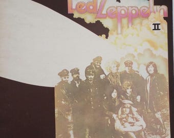Led Zeppelin II Vinyl Record LP Album UK Pressing Red/maroon