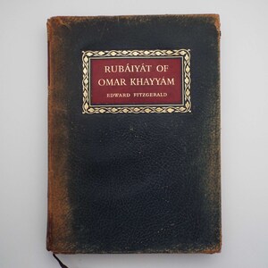 Livre vintage 1952 Rubaiyat d'Omar Khayyam Edward Fitzgerald livre de poésie livre illustré