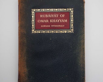 Libro vintage 1952 Rubaiyat di Omar Khayyam Edward Fitzgerald Libro di poesie Libro illustrato