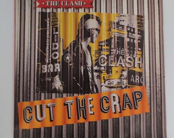 Vintage The Clash Cut The Crap Vinilo Disco LP Álbum 1985 Reino Unido Presionando Punk Rock New Wave
