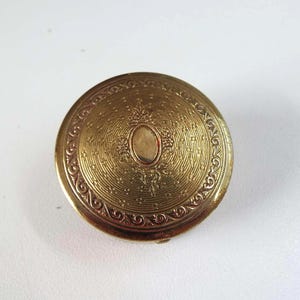 Vintage 1930&#39;s Powder Compact Art Deco Powder Compact Face Powder Compact Vanity Storage Small Compact