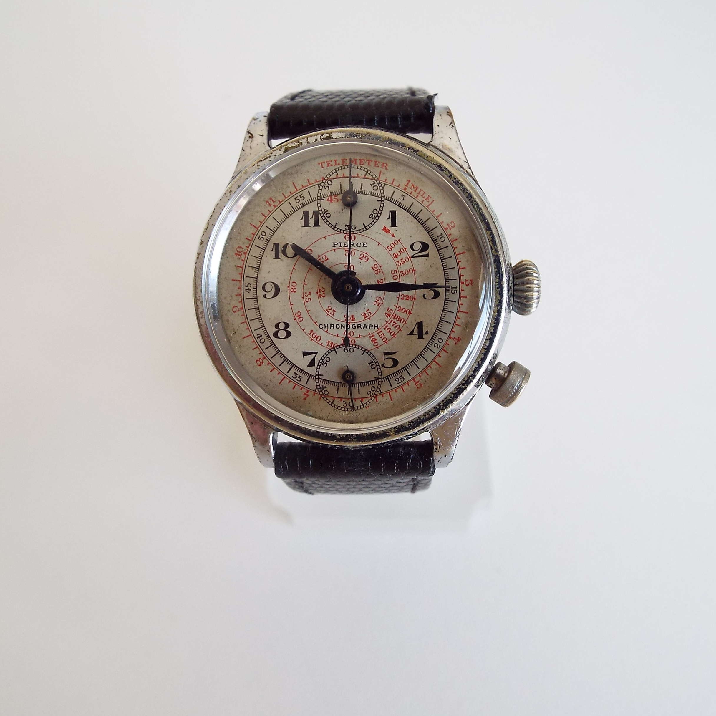 Rare Vintage 1940's Pierce Monopusher Chronograph Watch - Etsy Canada