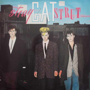 ストレイ・キャッツ ストレイ・キャット・ストラット 12インチ 45rpm ロカビリー パンク イギリス盤 1983年 ヴィンテージ ビニール