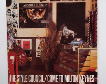 Vintage Record 1985 The Style Council Come To Milton Keynes Vinyl Record Rock Pop Electronic Paul Weller UK Pressing