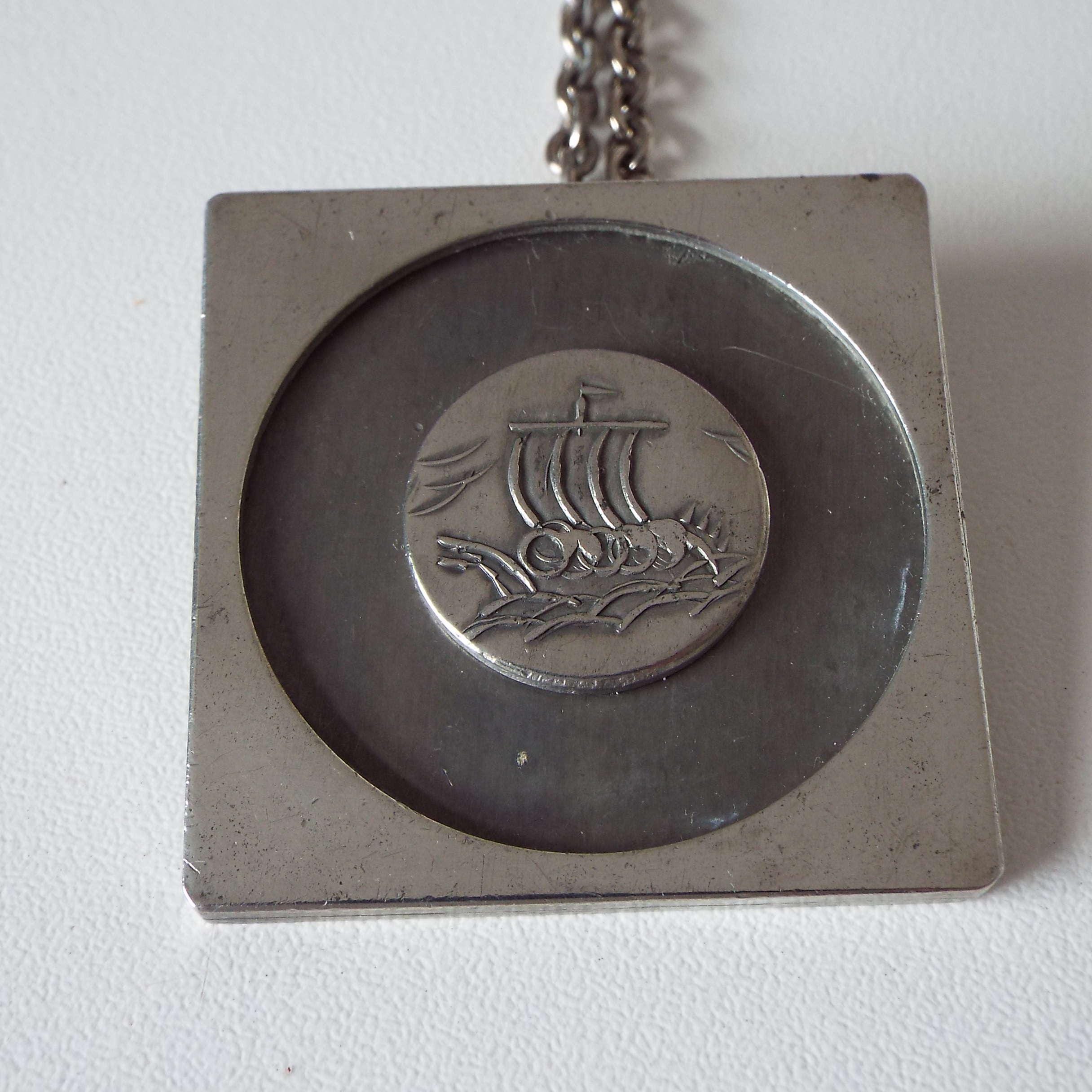 Vintage Kjeld Hansen Pendant Necklace Copenhagen Danish Jewellery 