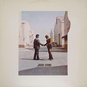 Álbum de vinilo vintage Wish You Were Here de Pink Floyd, rock progresivo, prensado en Reino Unido