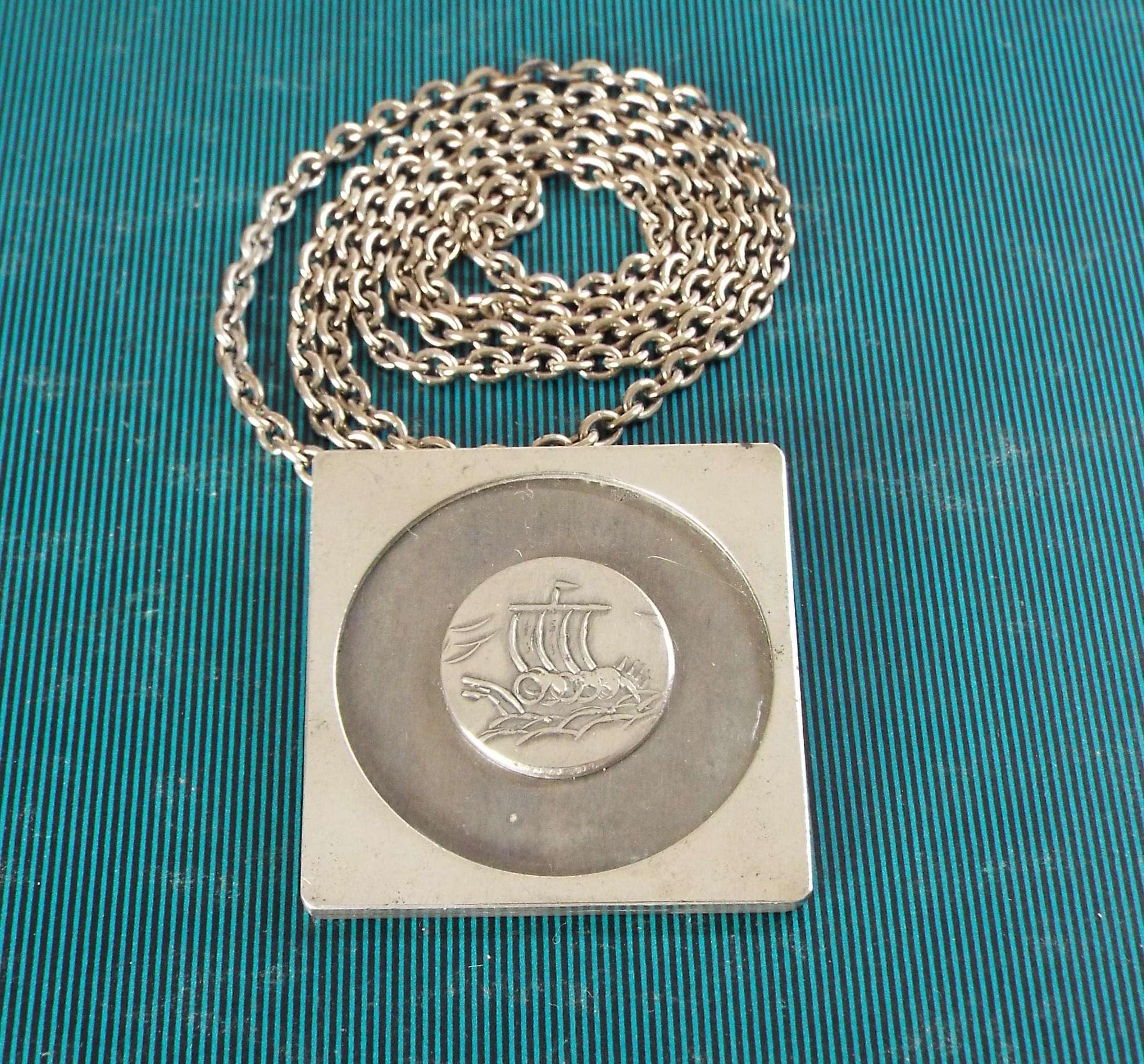 Vintage Kjeld Hansen Pendant Necklace Copenhagen Danish Jewellery 