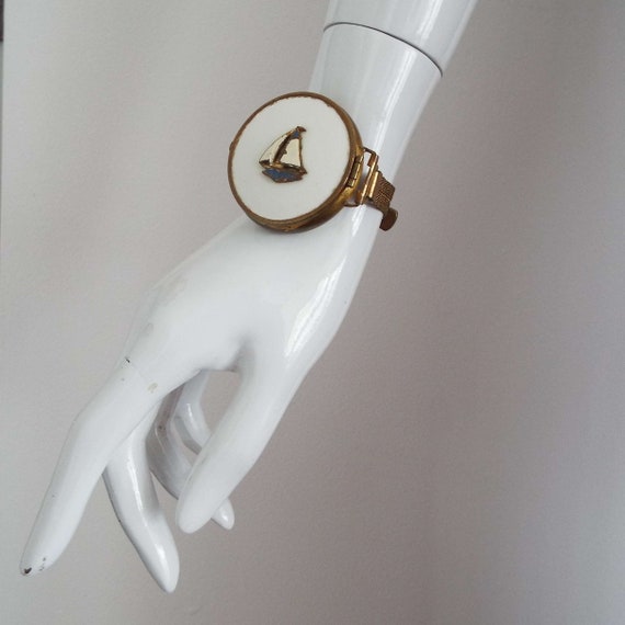 Antique Wristwatch Novelty Powder Compact Vintage