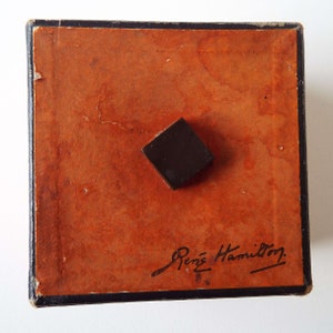 Rare Vintage 1930&#39;s Rene Hamilton Face Powder Box Art Deco Powder Box Make-Up Cosmetics