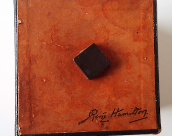 Rare vintage des années 1930 Rene Hamilton Face Powder Box Art Déco Powder Box Maquillage Cosmétiques