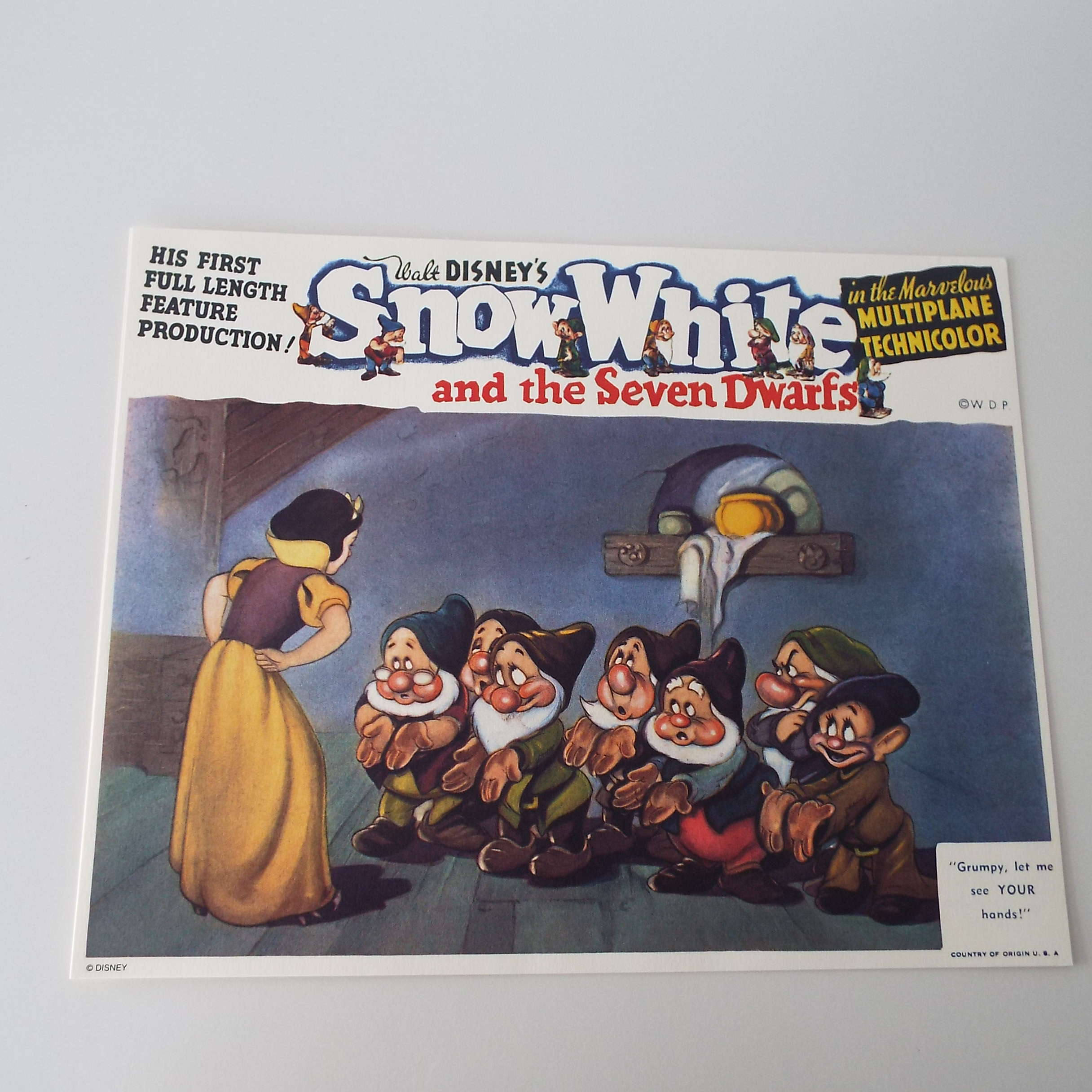 1996年ヴィンテージ「白雪姫と七人の小人」ロビーカード 6枚セット