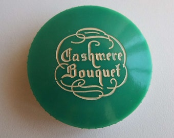 Vintage 1940&#39;s Cashmere Bouquet Compact Rouge Colgate Palmolive Powder Compact Unused Condition Vanity Storage Make-Up Cosmetics